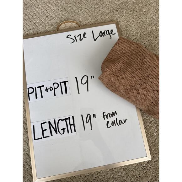 Express Top Womens Large Tan Knit Halter Sweater Tank Open Back Y2K Coastal - Picture 14 of 14